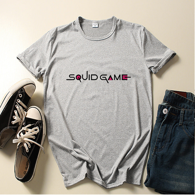 Squid Game Costume round Six Pattern Printed Short-Sleeved T-shirt