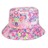Bucket Hat Fishing Cap Cotton Print Fisherman Hat Printed Colorful Flower Fashion Sun Hat