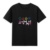 Squid Game Costume Short Sleeve T-shirt Top Men and Women