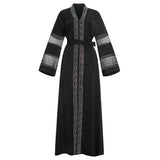African Dashiki Dress Women Coat Dress Black