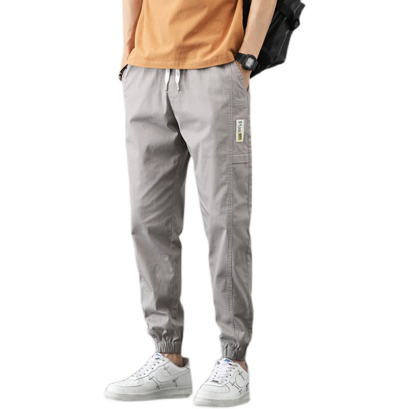 Cuffed Cargo Pants Summer Casual Stylish Pants Men's Trousers
