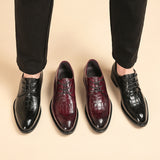 Men's Dress Shoes Classic Leather Oxfords Casual Cushioned Loafer Men's Business Formal Casual Shoes