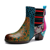 Justin Yellowstone Boots Retro Ethnic Style Retro Women'S Shoes