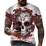 Skull T Shirt Summer Hot Men's 3D Skull Printed T-shirt