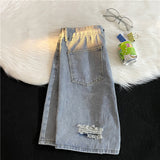 Men Denim Shorts Men's Summer