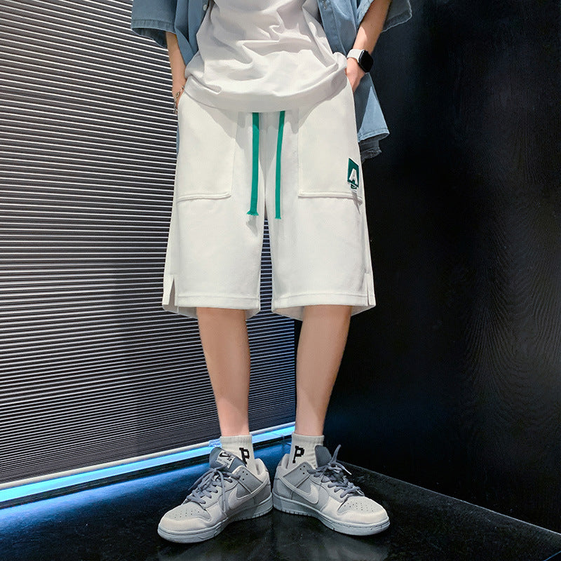 Men White Shorts Sports Shorts Summer Loose Shorts Sports Casual