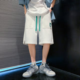 Men White Shorts Sports Shorts Summer Loose Shorts Sports Casual