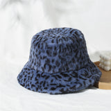 Vintage Check Bucket Hat Lamb Wool Bucket Hat