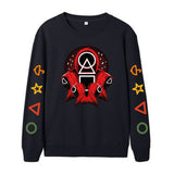 Squid Game Costume Casual Sports round Neck Sweater for Men