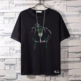 Basketball Sports T Shirt Nba Stag No. 34 Basketball Sports Student Short Sleeve T-Shirt Men
