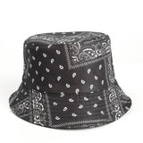 Bucket Hat Fishing Cap Cotton Print Fisherman Hat Printed Fashion Flower Leopard Print Bucket Hat Fashion Sun-Proof Hat
