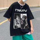 Men T-Shirts Printed Oversize Loose