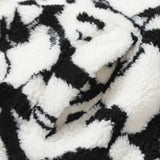 Cardigan Baseball Jacket Winter Imitation Lamb Wool Panda Casual Loose Cotton Coat Coat