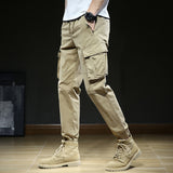 Cuffed Cargo Pants Autumn Leisure Men's Loose