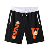 Vlone Shorts Printed Summer Men'S Beach Pants Bermuda Shorts