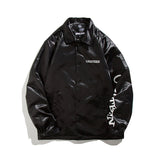 Man Fall Outfis Autumn New Simple Alphabet Cartoon Bear Printed Casual Jacket Couple's Tops