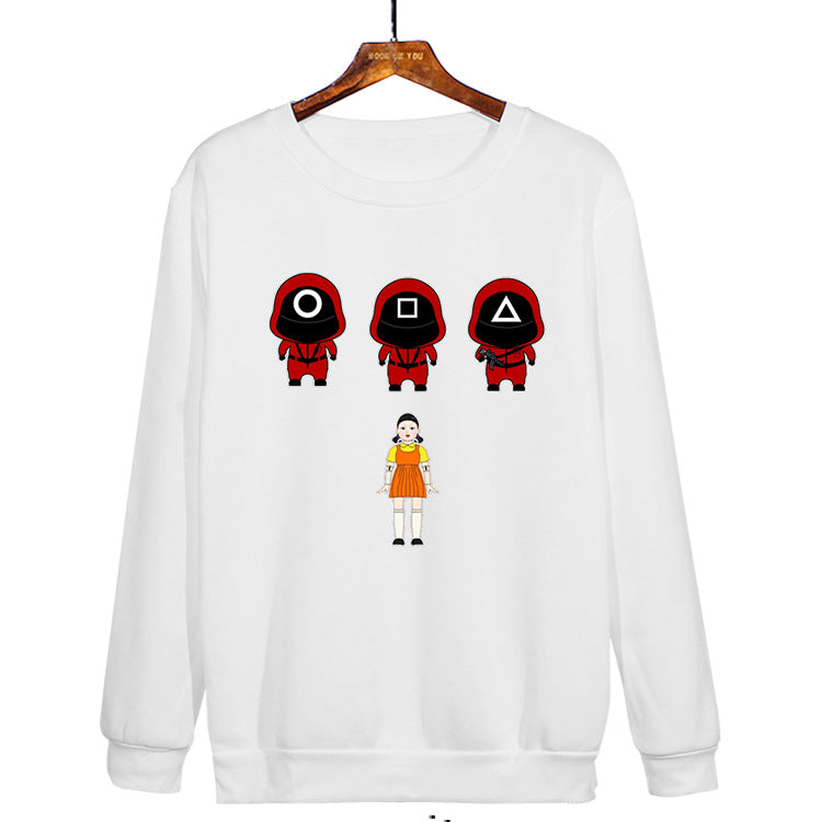 Squid Game Costume Casual Peripheral Clothing round Neck Sweater