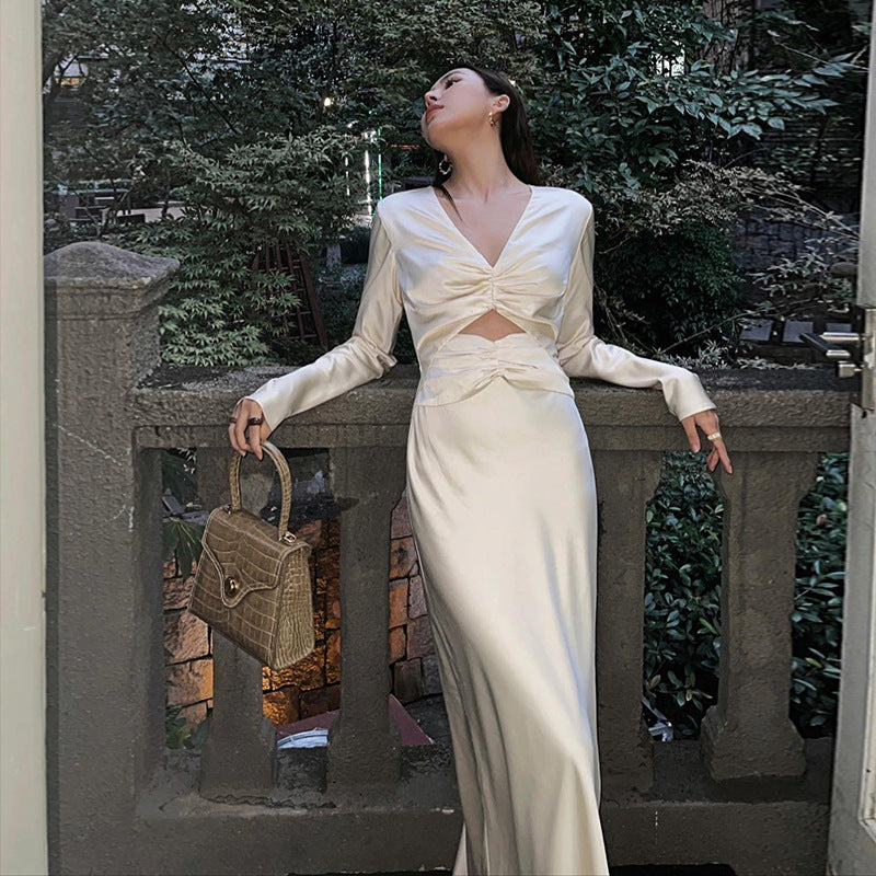 Taffeta Dress Unique Satin Dress Elegant Formal Dress