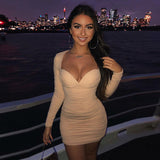 Music Festivals Rave Outfits Dress Fall Women's Clothing Fashion Long Sleeve Sexy Dress