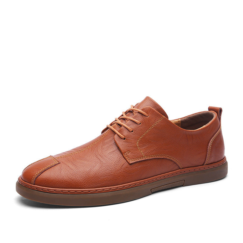 Men's Dress Shoes Classic Leather Oxfords Casual Cushioned Loafer Summer Leather Shoes Men's Business Formal