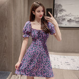 MIDI Mauve Wrap Dress plus Size Fashion Dress for Women Summer Short Sleeve Floral Skirt