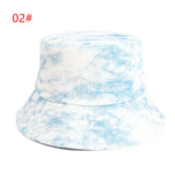 Bucket Hat Fishing Cap Cotton Print Fisherman Hat Bucket Hat Fashion Color Gradual Sun Hat