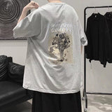 Men T-Shirts Half Sleeve round Neck Loose