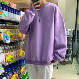 Men's Sweatshirt Fall Loose Crew Neck Top T-shirt