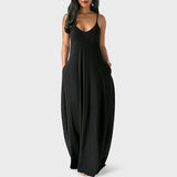 Mauve Dress Bridesmaid Women's Solid Color Sexy Deep V Strap Dress