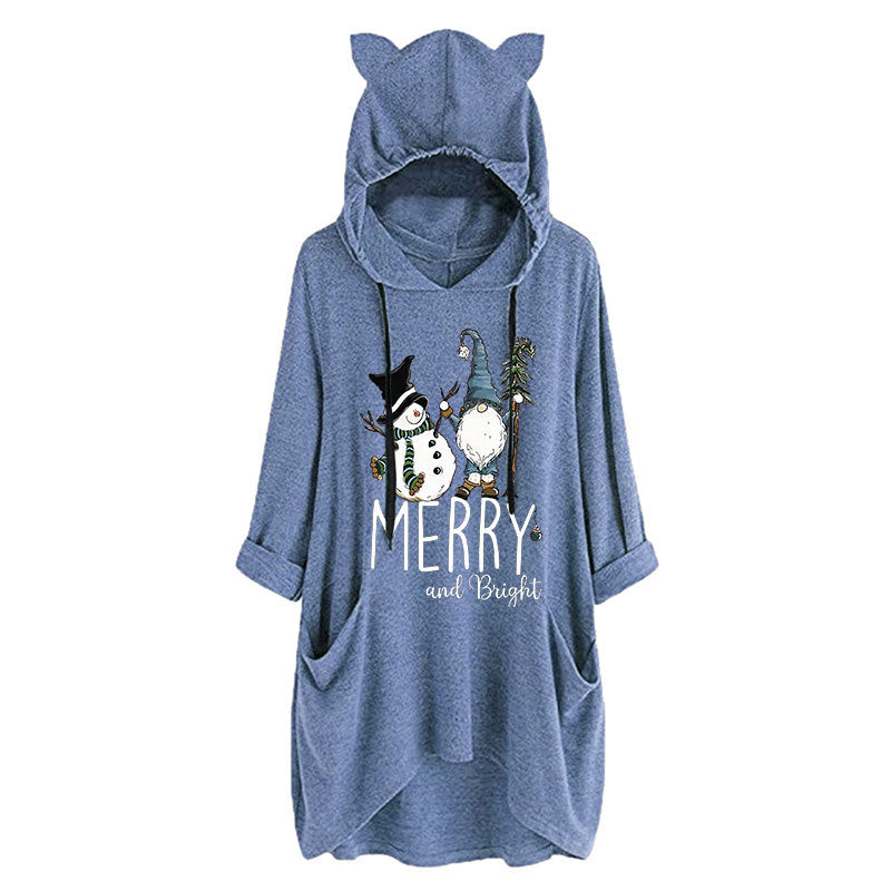 Merry and Bright Sweatshirts Merry and Bright Snowman Christmas Hoodie
