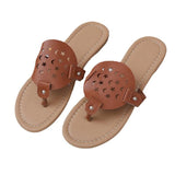 Women Open Toe Sandals Flats Summer Casual Flat Multi-Color Flip-Toe Large Size Shoes
