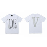 Vlone T Shirt Loose Men'S And Women'S Reflective T-Shirt Summer