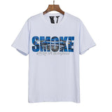 Vlone T Shirt Print Loose Cotton Short Sleeve Tshirt Hip Hop Men'S Clothing Vlone Half Sleeve