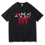 Squid Game Costume T-shirt Loose Men's and Women's Short Sleeve T-shirt