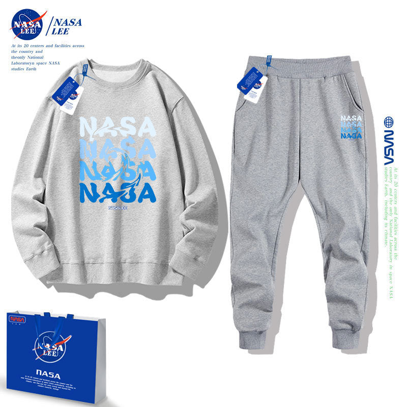 Nasa Children Sweatshirt & Pant Set Nasa Joint Name Boys Sweater Suit Sports