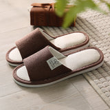 Cotton Slides Home Couple Slippers Men's Four Seasons Floor Slippers