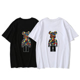 Bape Bearbrick T Shirt Camouflage Loose Short Sleeve Men And Women Same Style