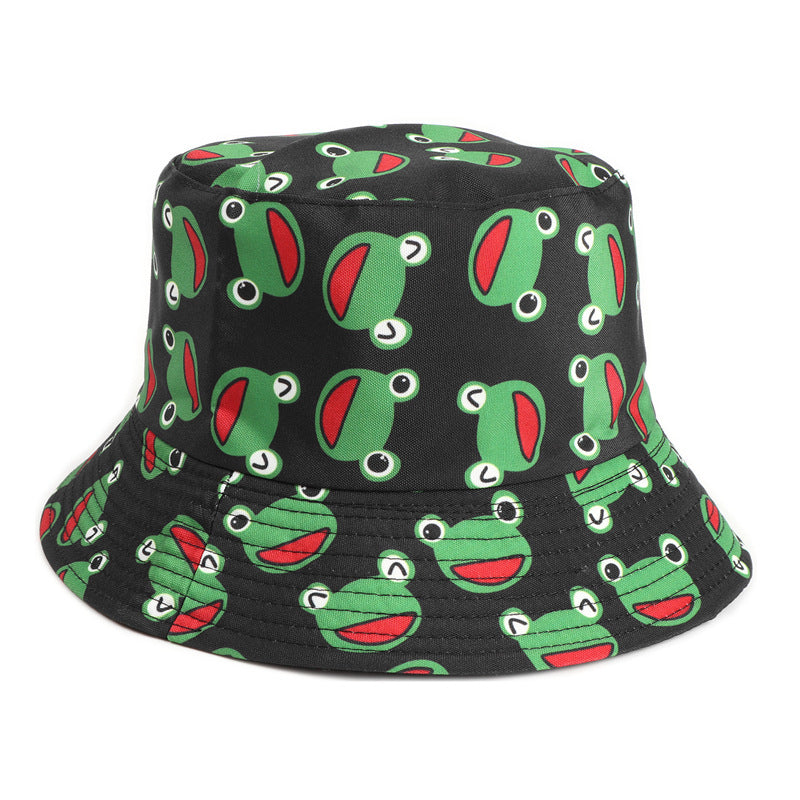 Bucket Hat Fishing Cap Cotton Print Fisherman Hat Animal Print Hat Men and Women Fashion