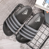 Men's Flip Flops Men Slides Comfort Slides Sandal Summer Stripes Outdoor Beach Fashion Slippers Men