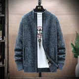 Men's Jackets Autumn and Winter Men's Fleece Padded Coat Sweater
