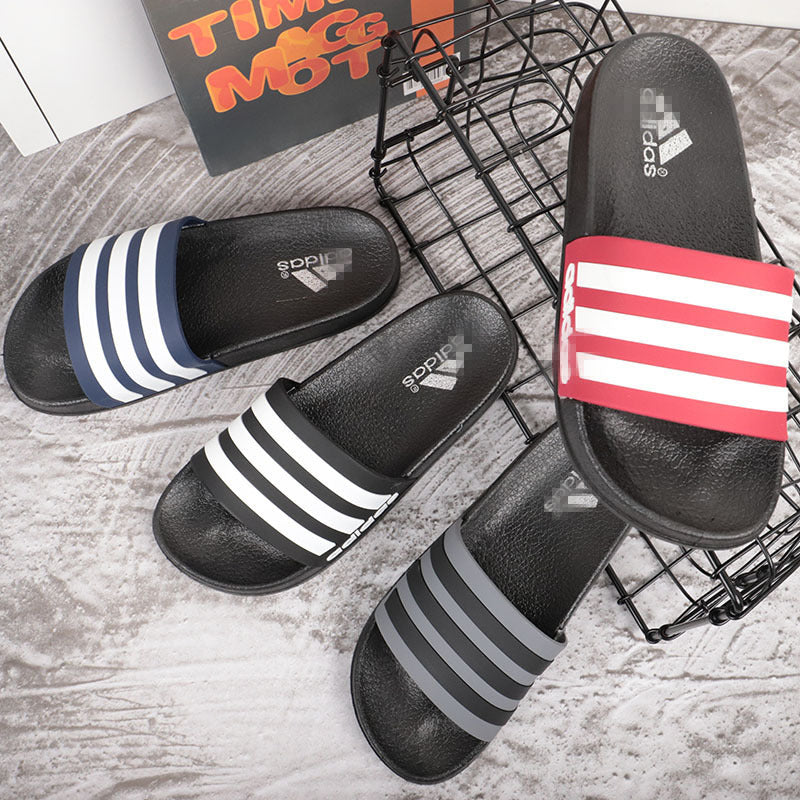 Men's Flip Flops Men Slides Comfort Slides Sandal Summer Stripes Outdoor Beach Fashion Slippers Men