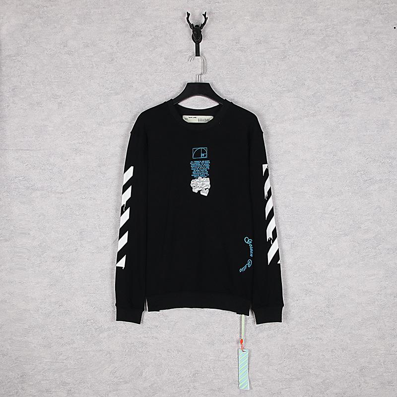 Off White Sweatshirt Round Neck Sweater Back Arrow Men And Women Owt