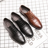 Men's Dress Shoes Classic Leather Oxfords Casual Cushioned Loafer Spring Men Comfortable Solid Color