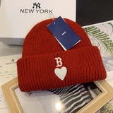 Yankee and Dogers Winter Hat Autumn and Winter Adult Knitted Hat Men and Women Four-Color Embroidery