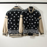 Cardigan Baseball Jacket Autumn and Winter RH Paisley Lightning Sleeve Raglan Baseball Uniform
