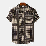 Camp Collar Shirt Beach Shirt Short Sleeve