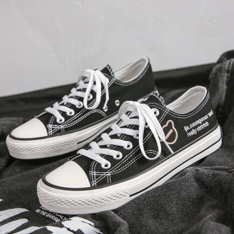 Canvas Shoes Ulzzang Low-Top Canvas Shoes Male Student Board Shoes Trendy Street Shooting Lovers Shoes