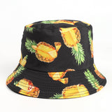 Bucket Hat Fishing Cap Cotton Print Fisherman Hat Double-Sided Printing Bucket Hat