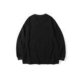 Man Fall Outfits Autumn and Winter Cartoon Three-Dimensional Printed Long Sleeve round Neck T-shirt