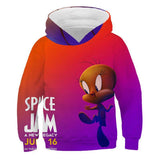 Children Hoodie Space Jam  Jordan Anime Personality Children's Sweater